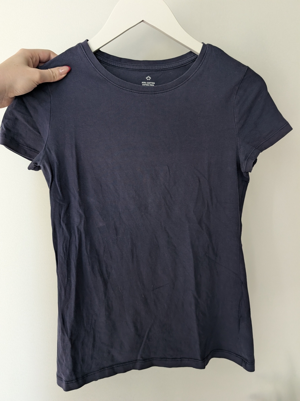 Classic Navy Crewneck Tee - Women's Top